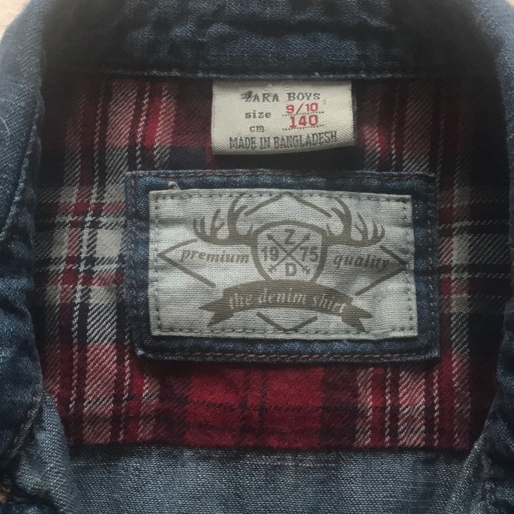 ZARA BOYS DENIM BUTTON DOWN